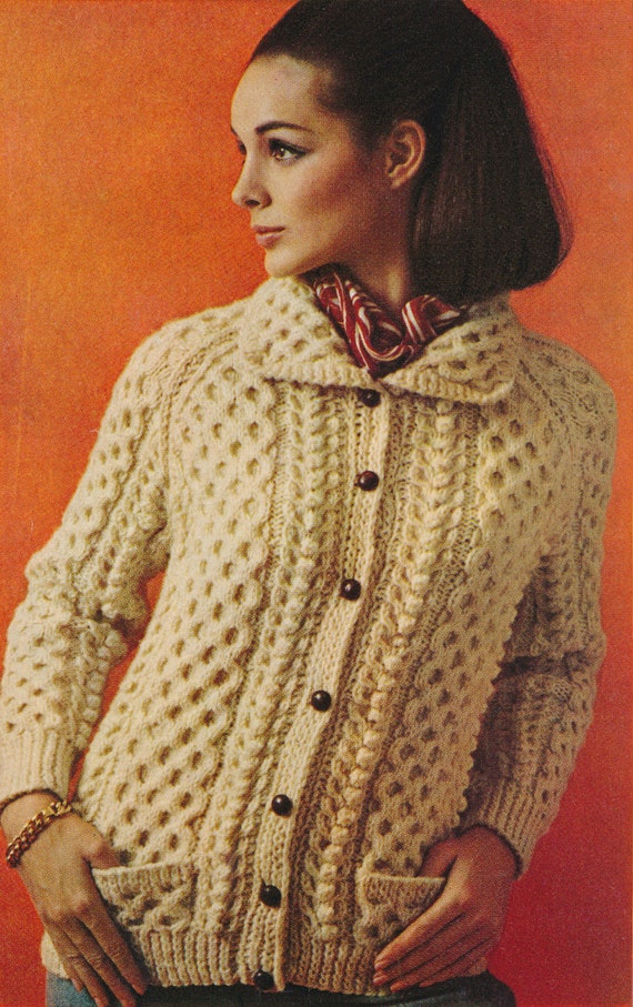 Free knitting pattern womens aran cardigan styles woollahra