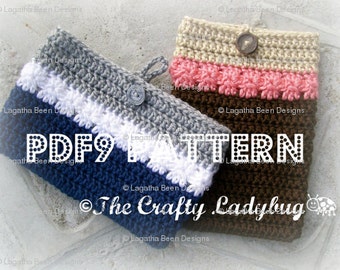 eReader sleeve crochet pattern / cozy / cover for Kindle / Kobo / Nook / iPad / other eReaders - PDF9