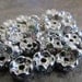 50 Silver Tone Rondelle Spacer with Clear AB Rhinestone 8mm
