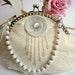 Bridal Pearls Clutch,Vintage Ivory Bag,Bridesmaids Clutch,Bridal Bag,Lace Bag,Vintage Wedding lace Bag