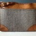 Vtg Hartmann Classic Tweed Leather Trim Overnight Bag Luggage