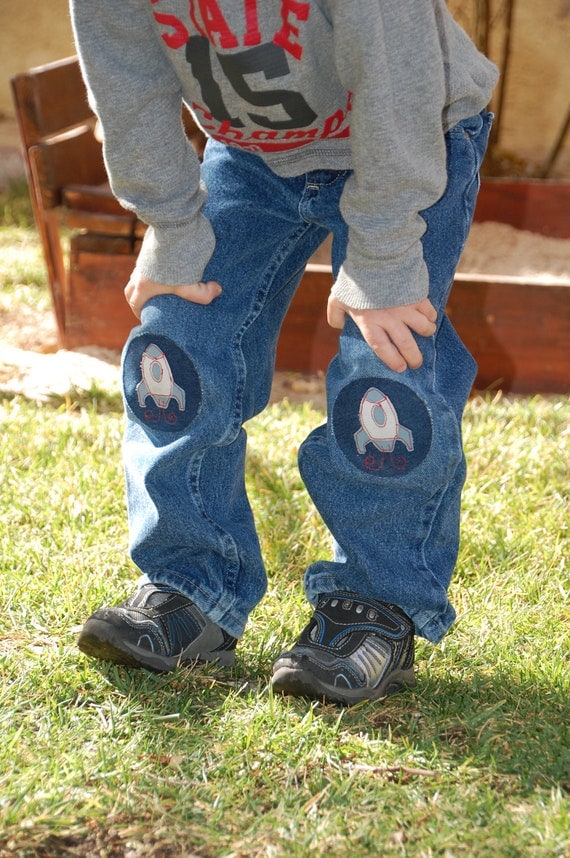 Outer Space Jean Repair Patch for Boys