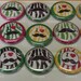 I Heart Mustache Zebra Animal Print Pinback / Flatback / Hollowback Buttons. Assorted Set of 15 (1inch / 25mm) Party Favors & DIY Projects
