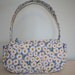 Blue Daisy Floral Quilted Purse
