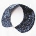 dark blue peter pan collar-Handmade Peter Pan Collar Necklace-shiny fabric collar necklace