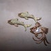 Three fish pins brooch rhinestone fish pins lot of 3
