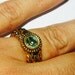 Blue topaz December birthstone ring