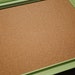 Cork Board - Lime Green Wood Frame - 11 x 14