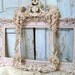 Vintage ornate frame grouping pink white shabby cottage distressed wall decor Anita Spero