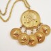 Vintage Pendant / Faux Coin Pendant / Ancient Warrior Coin Pendant / Queen Victoria Coin Pendant