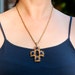 Vintage Sarah Coventry Necklace Victoria Blue Cross