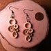 Rain Drop Quilled Earrings - White/Beige
