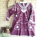 Cranberry embroidered tunic top size large