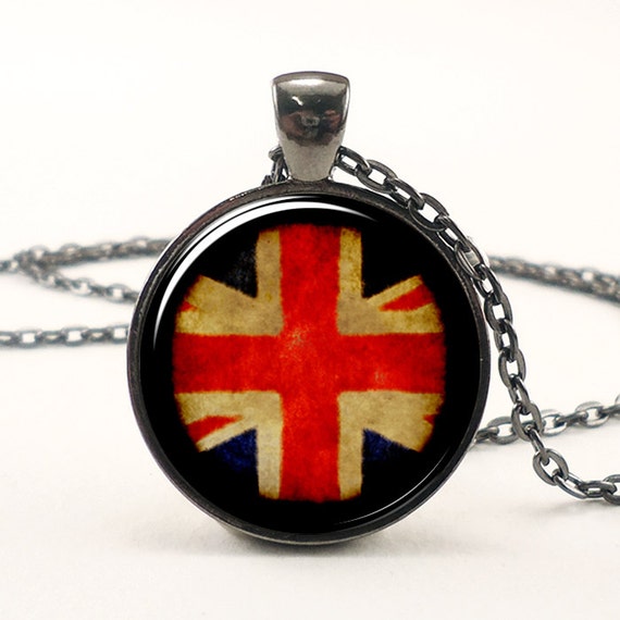 British Flag Necklace London United Kingdom Jewelry Union