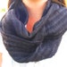 Black infinity linen scarf Summer linen scarf Natural organic linen scarf Fashion scarves