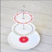 Tulips and Vines: Cake Stand Unique Wedding Gift Set Dessert Display Tiered Cupcake Stand