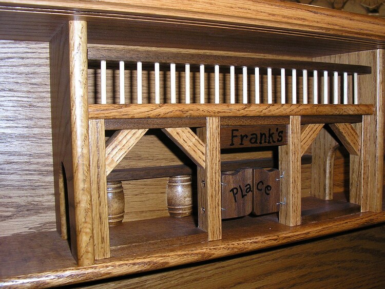 Shot Glass Case with Doors by OakCollection on Etsy