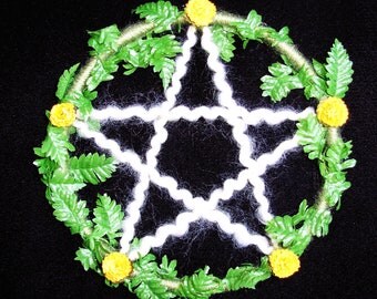Large Marigold Fern Pentacle