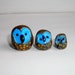 Miniature Owl Family set of 3 so cute
