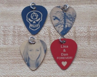 Engraved Customized - Personalized Guitar Pick Necklace