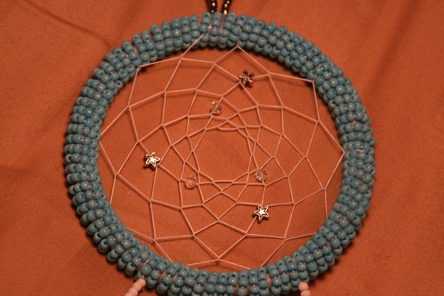 Handmade Star Beaded Dream Catcher by OneidaBlue on Etsy