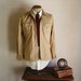 60s CHRISTIAN DIOR Jacket Vintage Mens Khaki Shirt Jac 100% Cotton - Size 38 (MEDIUM)