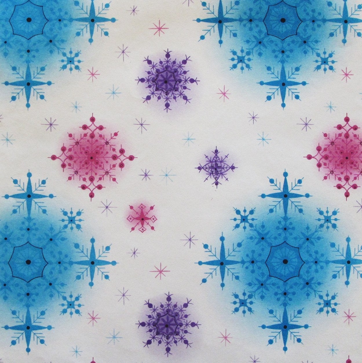 Vintage Gibson ATOMIC Christmas Gift Wrap Wrapping Paper