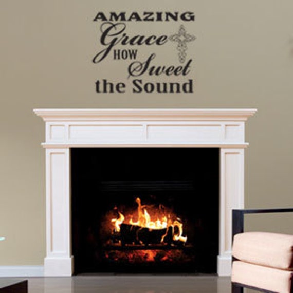 Amazing Grace Vinyl Wall Art Decal by designstudiosigns on Etsy