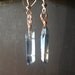 Light Blue Chakra Opening Quartz Crystal Earrings - Blue Titanium Aura Quartz Energizing and Opening Chakras