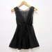 1960s black sheer sexy flyaway baby doll lingerie