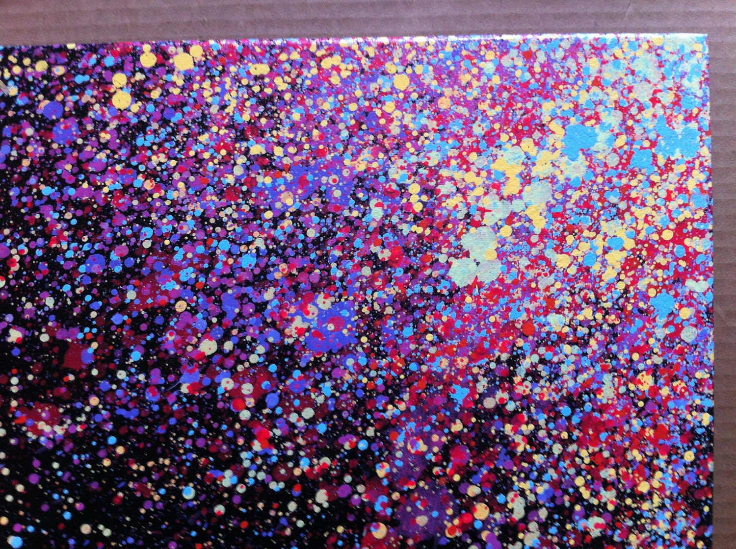 splatter paint canvas
