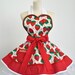 Cute Apron for Women- Strawberry Retro Apron