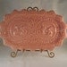 Vintage Pink Rabbit Platter from Portugal