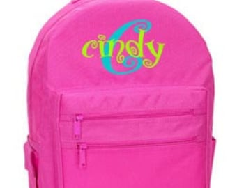 Items similar to Monogram Mesh Backpack Clear Mesh Bookbag Personalized ...