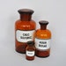 Vintage German apothecary bottles. Set of THREE. With original labels. Instant collection.