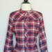 Vintage WESTERN SHIRT Plaid Cowboy with Pearl Snap Buttons
