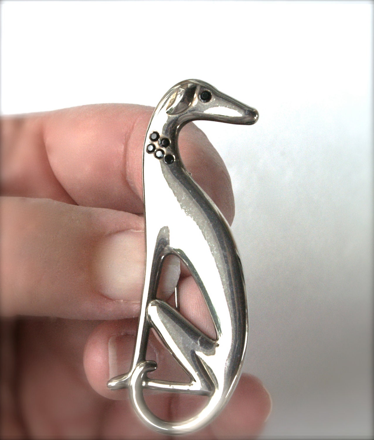 Greyhound Brooch Dog Pin