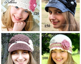 Crochet Hat Pattern 2 For 9.00 Crochet Patterns PDF Sale Pack Combo Deal - Instant Download