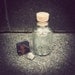 Vintage Glass Apothecary Jar with Cork Lid