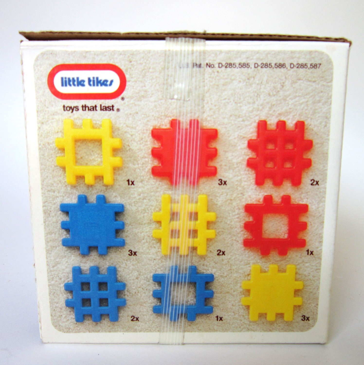 Vintage Little Tikes Wee Waffle Blocks No. 0510