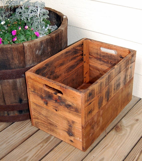 Items similar to Medium Rolling Crate/ Looney Bin/ Wooden Crate on