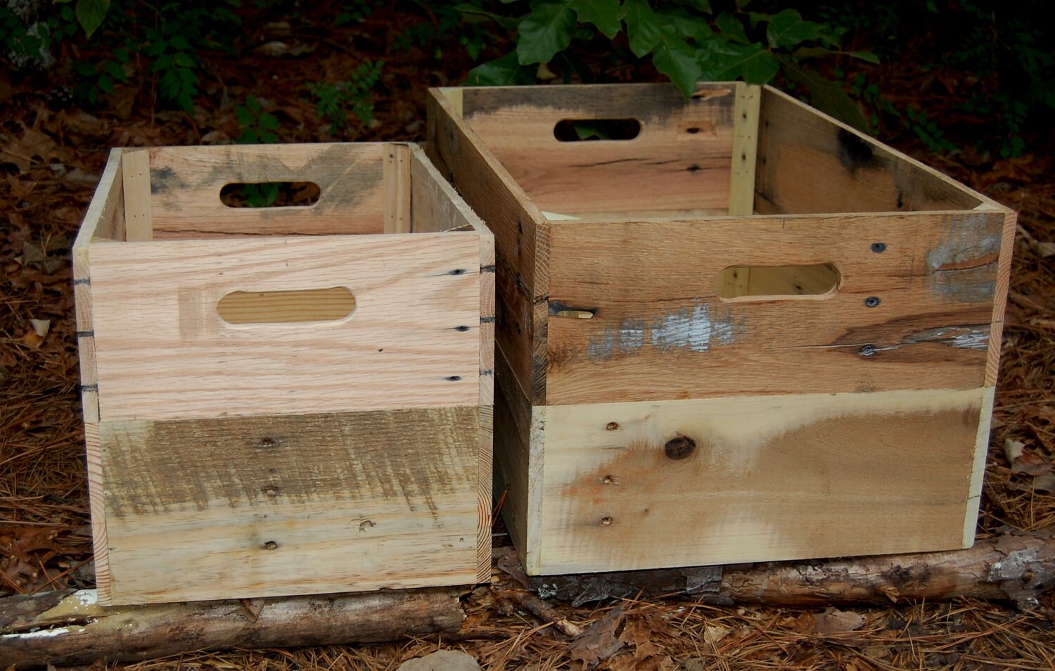 Wooden Crates/ Storage Bin/ Organization/ Reclaimed Wood/