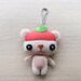 Felt Keychain - Valentine Gift - cute accessories - Kawaii - bear plush - READY TO SHIP