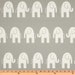 Elephants in Stom Grey - 1/2 yard - Premier Prints Home Decor