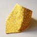 SALE || Bandana Bib || Dotty Yellow || Fleece Backing