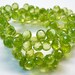 SALE Last set AAA Peridot gemstone briolette- micro faceted peridot teardrop briolette-August birthstone- 14 Pcs-6-6.8 mm-Item No.50