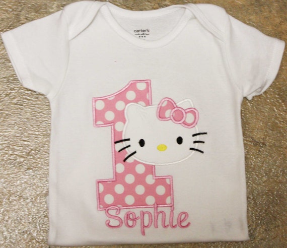 Items similar to Hello Kitty Birthday Shirt Personalized on Etsy