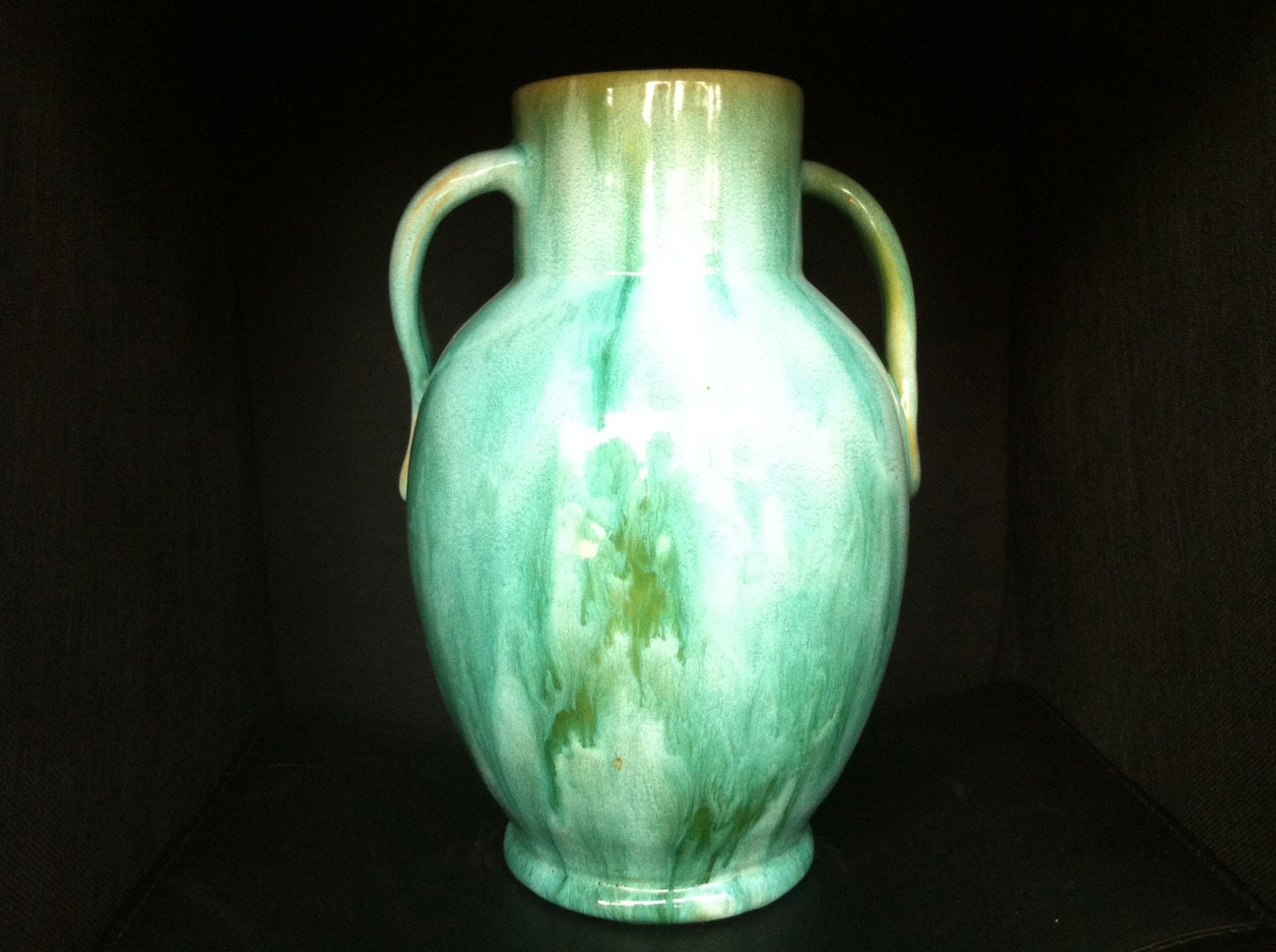 Weller Pottery Nile Ware Sublime 10 Green Vase by delovelyness