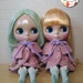 Blythe Coats SET- lovely pink,mint color