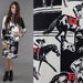 Vtg 60s Paganne Signed Novelty Racing Horses Dress S-M